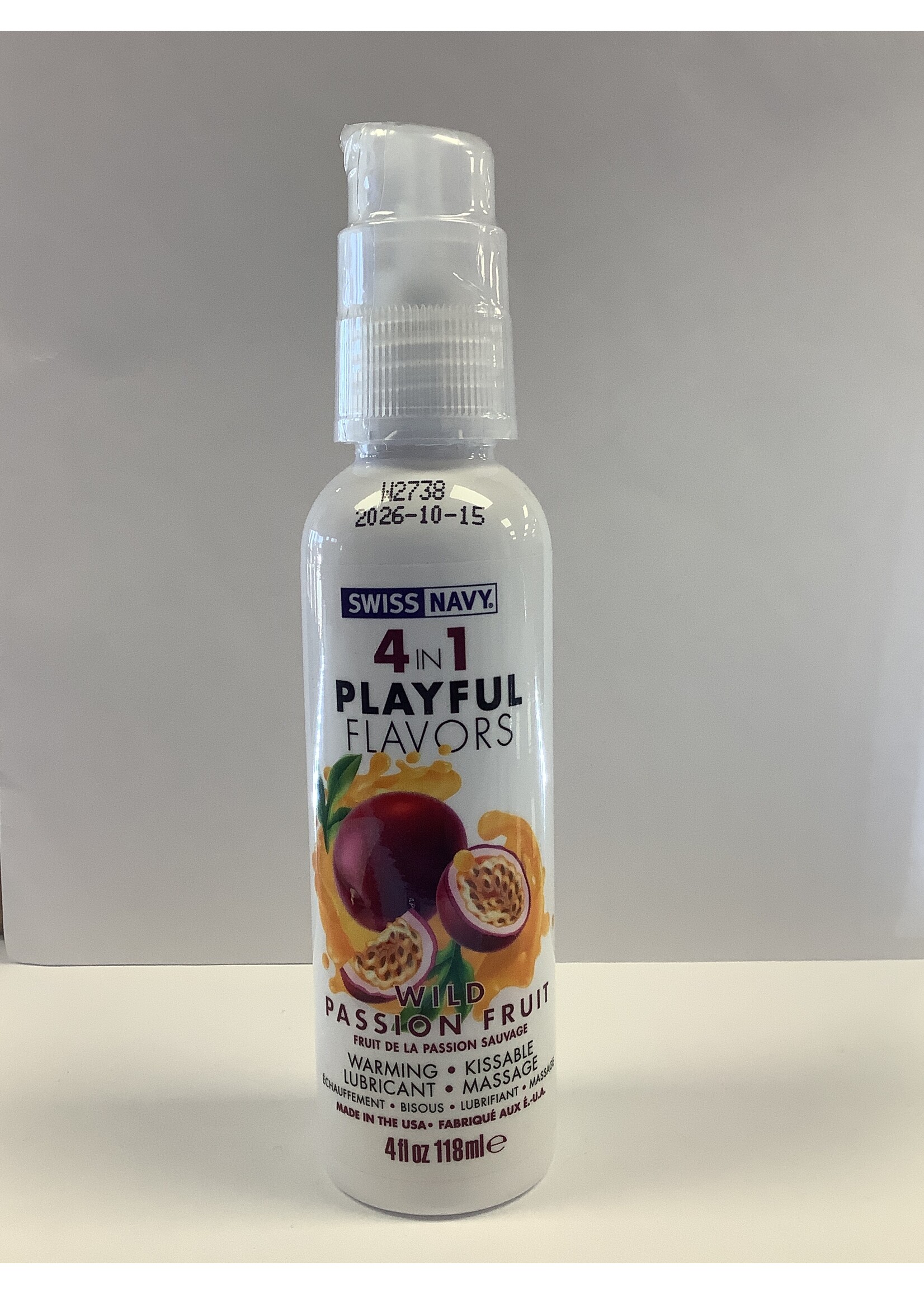 Swiss Navy Swiss Navy 4 in 1 Lubricant- 4 oz - Wild Passion Fruit