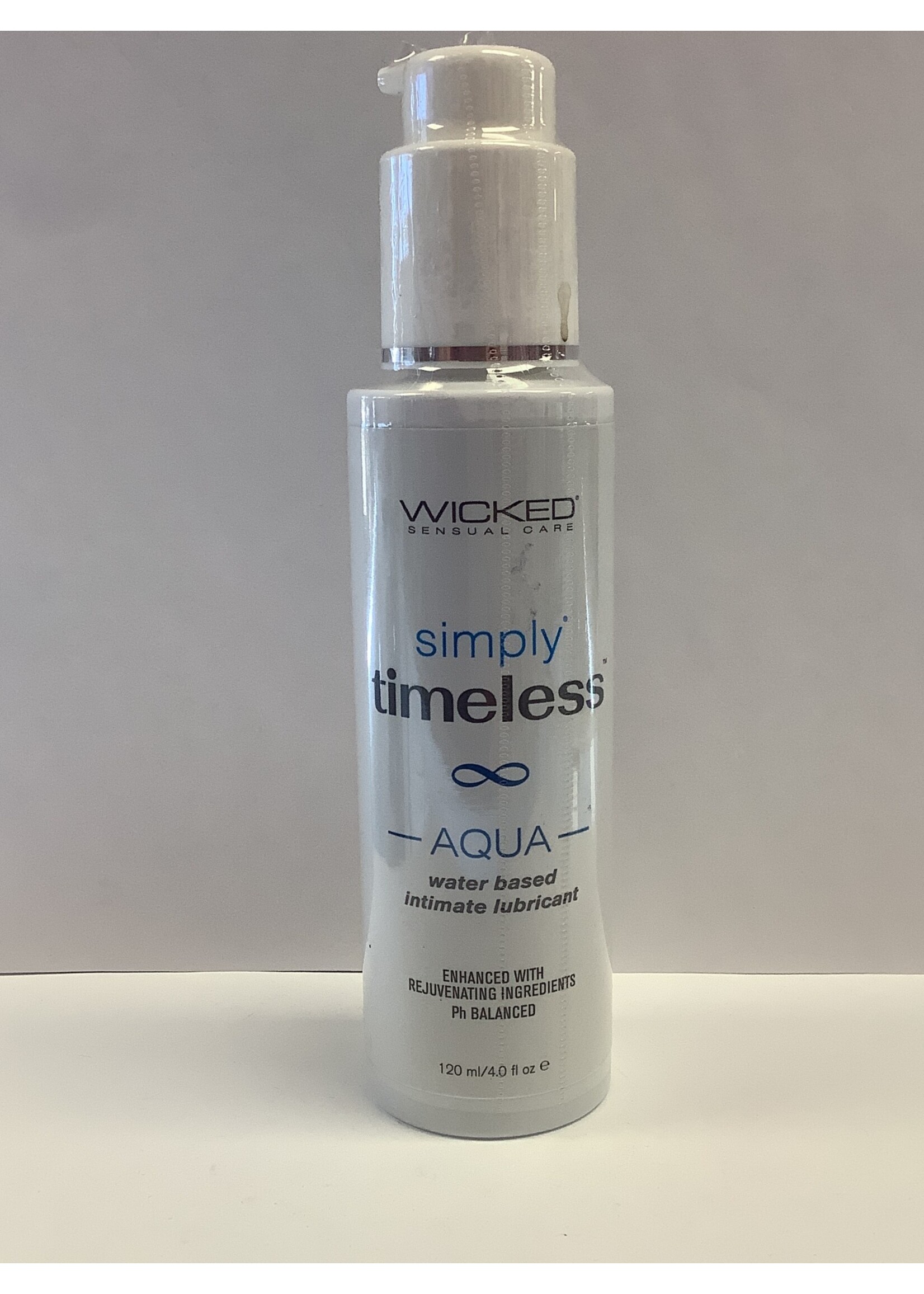 Wicked Sensual Care Wicked Sensual Care Simply Timeless Aqua Water Based Lubricant 4 oz