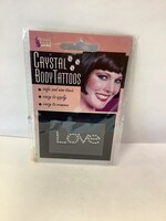 Crystal Body Tatoos - LOVE