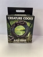 creature cocks Creature Cocks Black Caiman Silicone Cock Ring