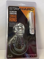 Stay Hard Blush Stay Hard Vibrating Tongue Ring - 10 Function Clear