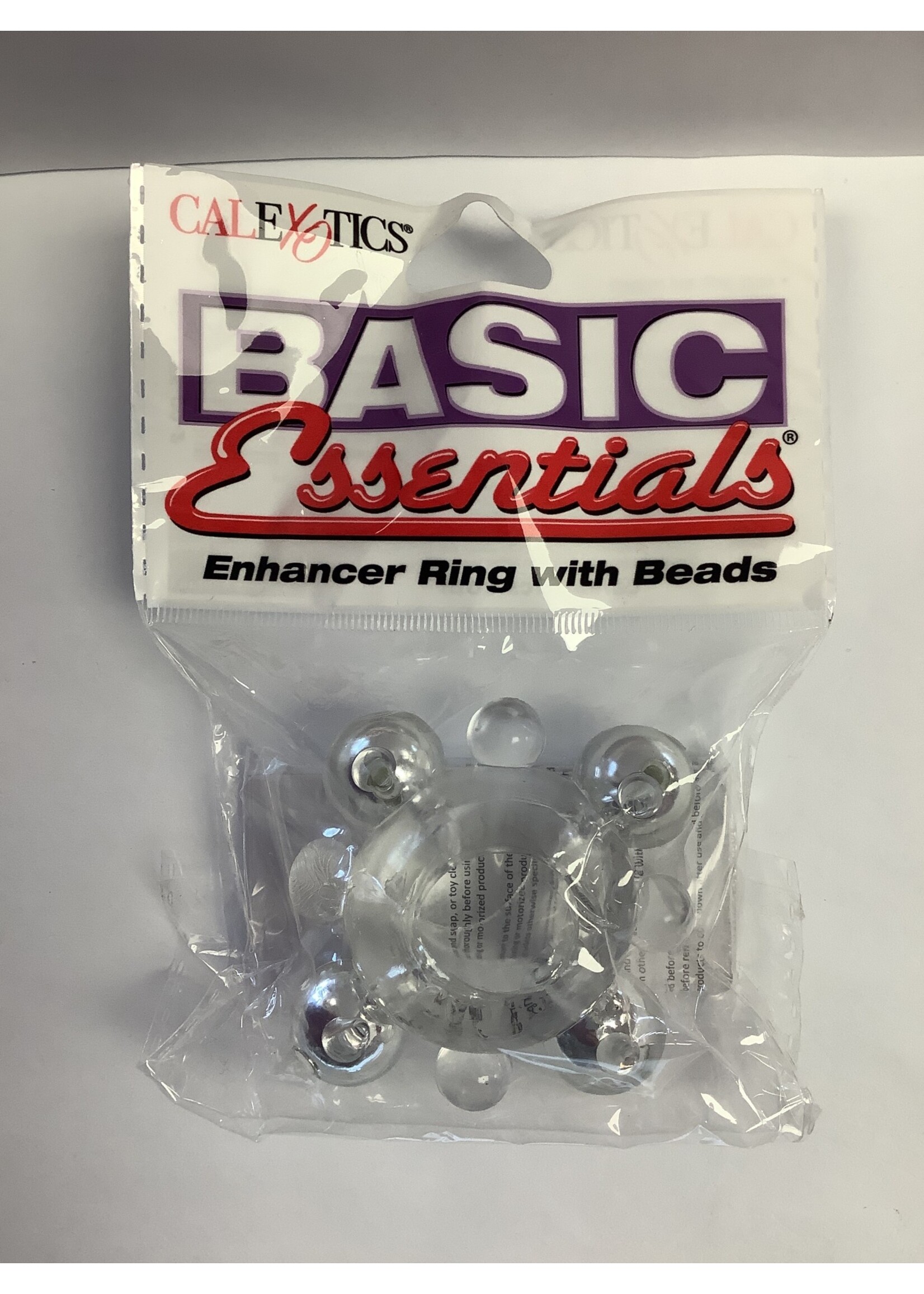 Basic Essentials Basic Essentials Enhancer Ring w/Beads - Clear