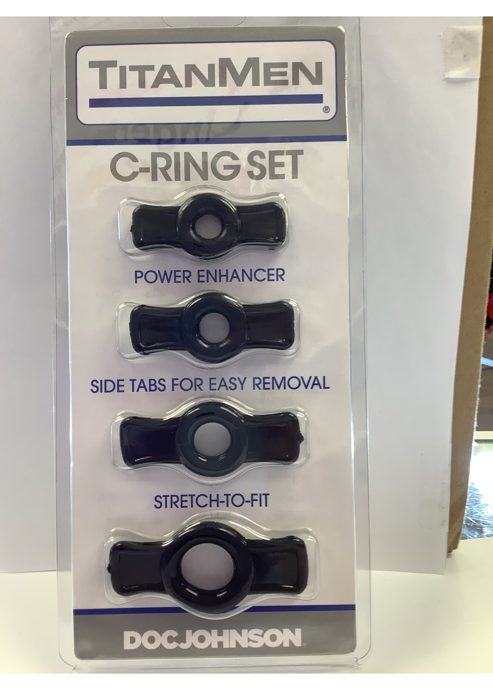 Titanmen Titanmen Tools Cock Ring Set - Black