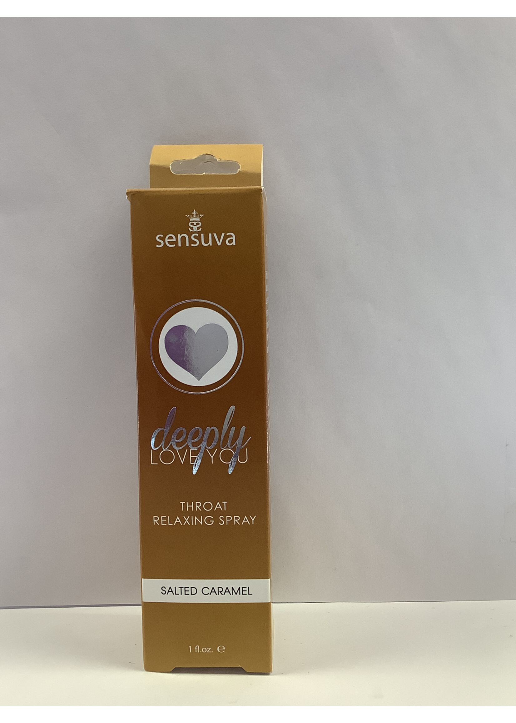Sensuva Deeply Love You Throat Relaxing Spray - Salted Caramel - 1 Fl. Oz.