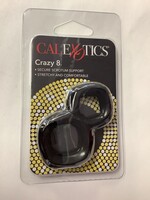 CalExotics Crazy 8 Enhancer Double Cock Ring - Black