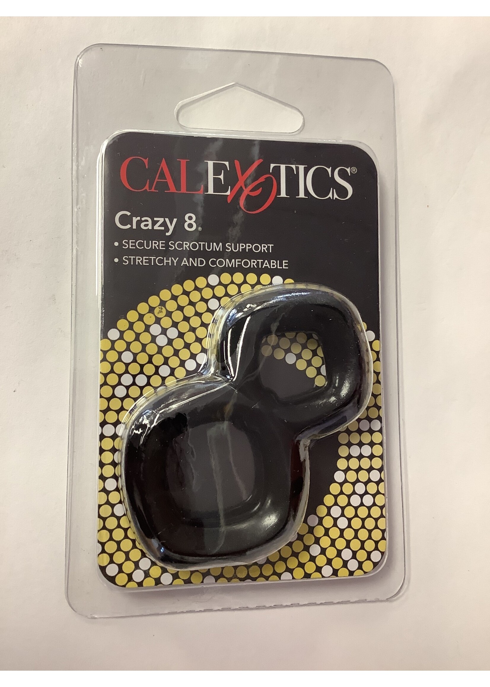 CalExotics Crazy 8 Enhancer Double Cock Ring - Black