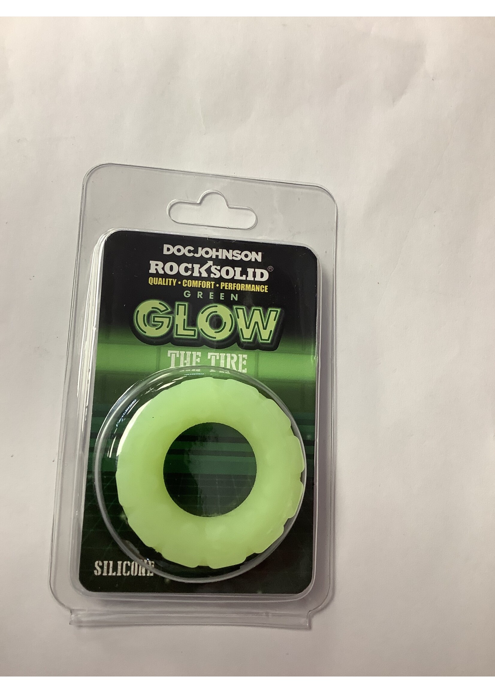 Rock Solid Rock Solid Glow in the Dark The Tire Ring - Green