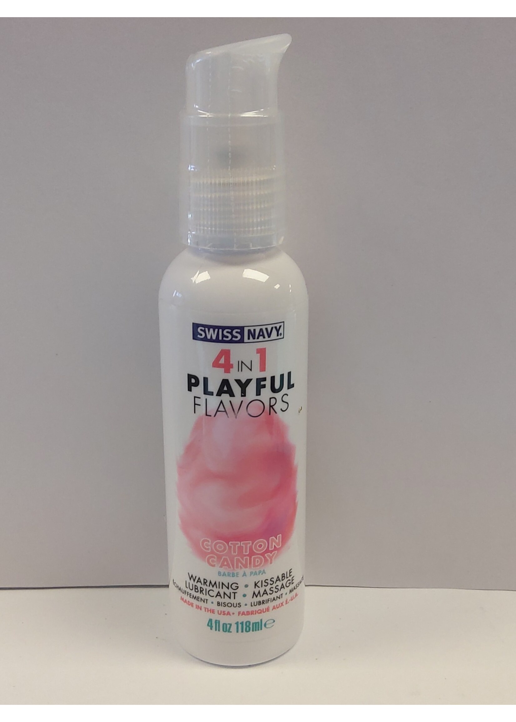 Swiss Navy Swiss Navy 4 in 1 Playful Flavors Cotton Candy - 4 oz