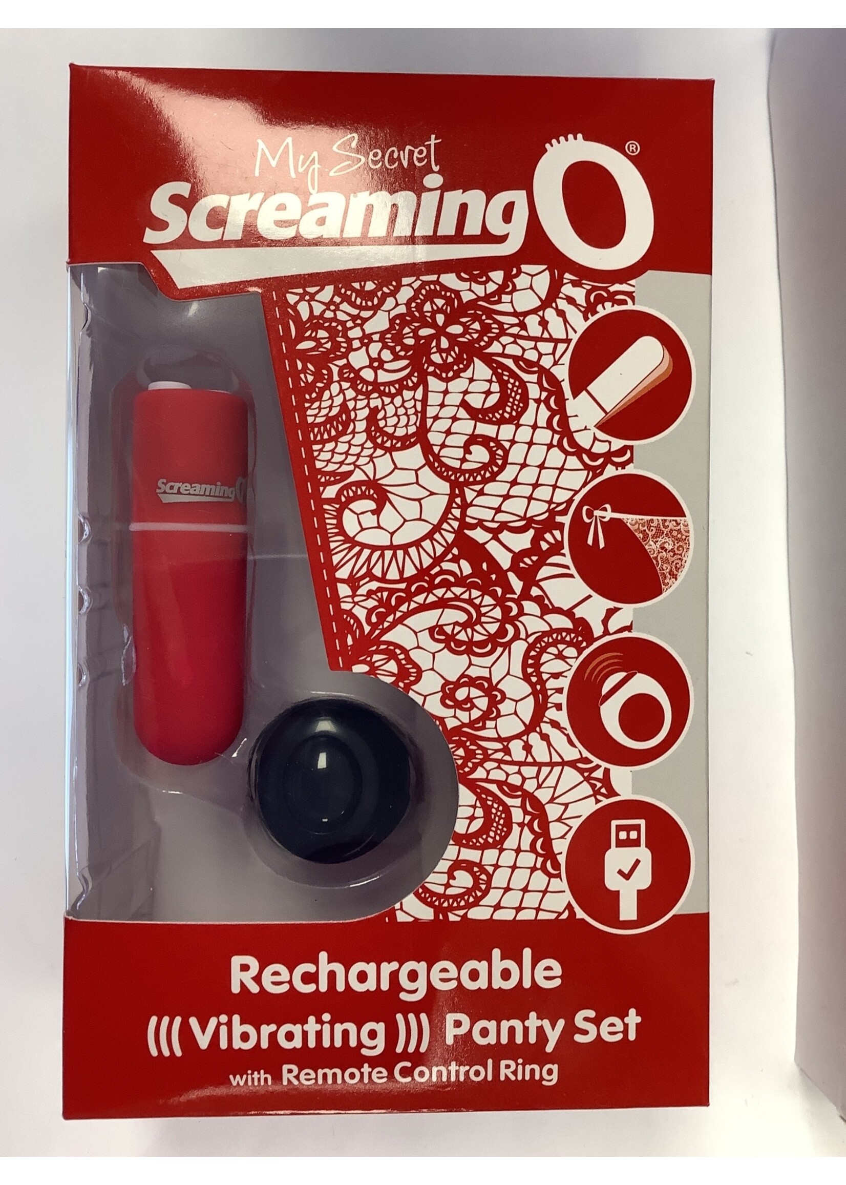 Screaming O Screaming O My Secret Charged Remote Control Panty - Red