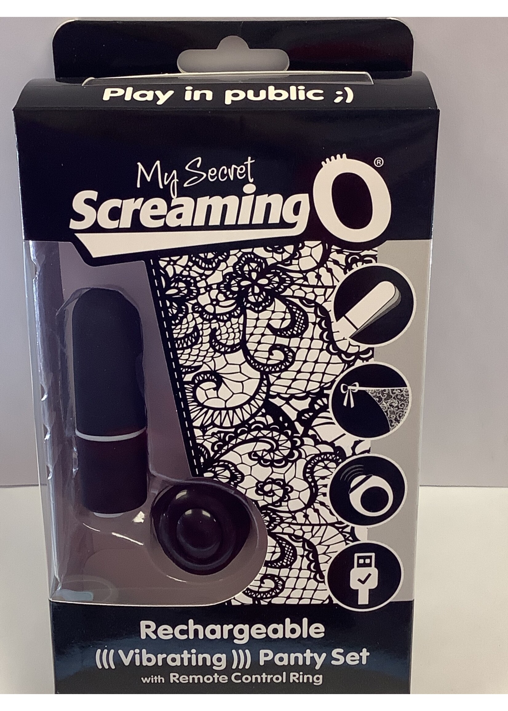 Screaming O Screaming O My Secret Charged Remote Control Panty - Black