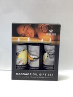 Earthly Body Earthly Body Edible Massage Oil Gift Set - 2 oz Banana, Mango & Pineapple