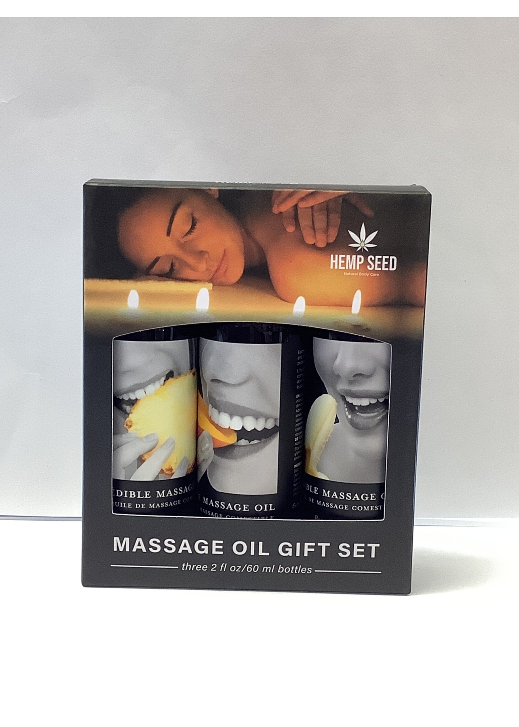 Earthly Body Earthly Body Edible Massage Oil Gift Set - 2 oz Banana, Mango & Pineapple