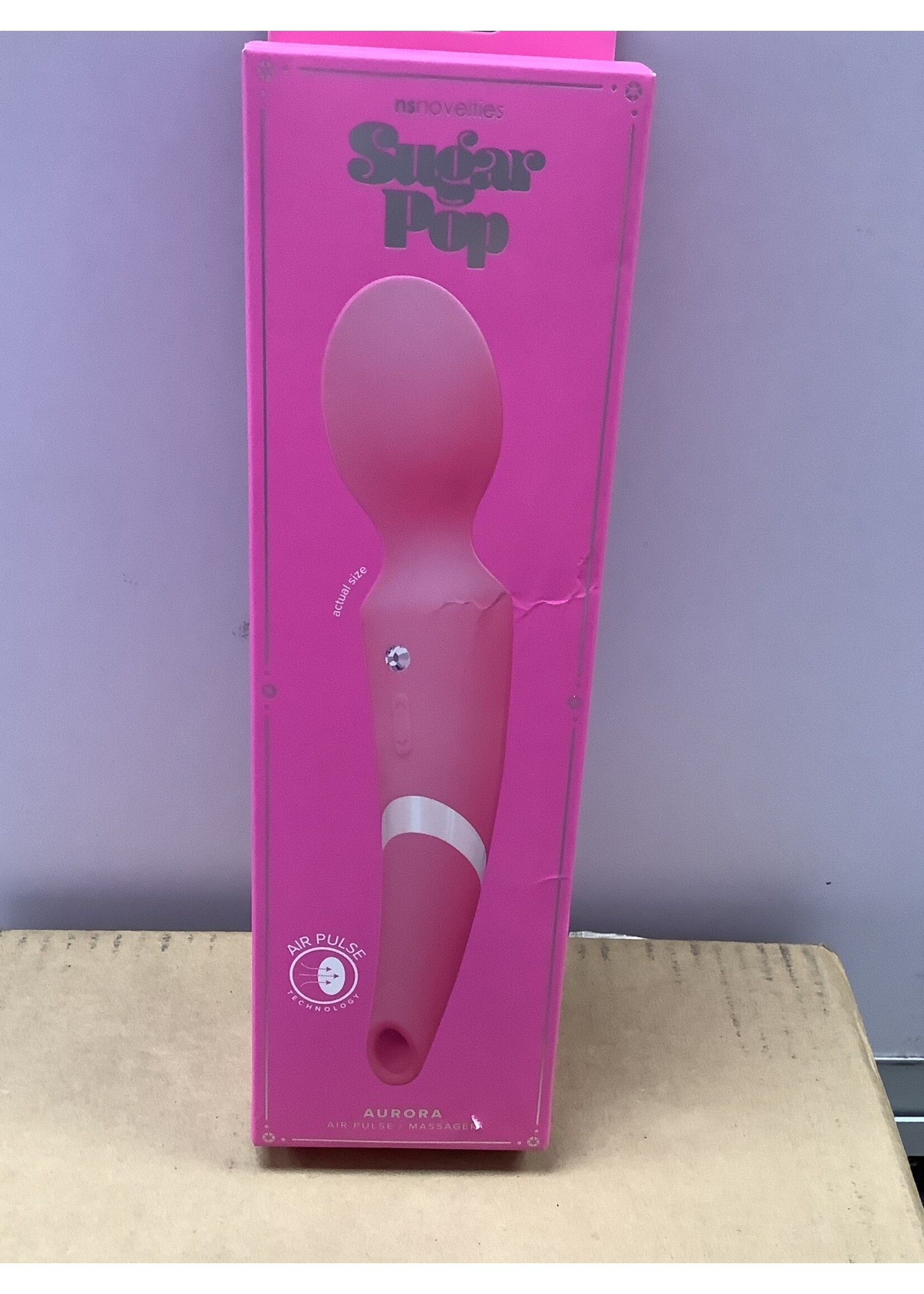 Sugar Pop Sugar Pop Aurora Air Pulse Massager Wand - Pink