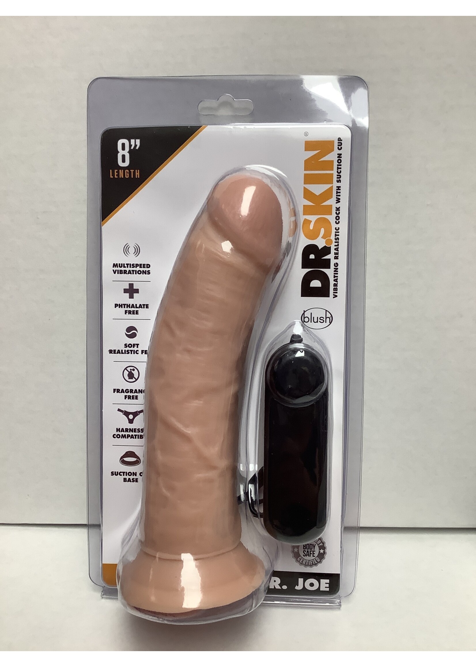 Dr. Skin Blush Dr. Skin Dr. Joe 8" Cock w/Suction Cup - Vanilla