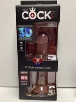 King Cock King Cock Plus 8" Triple Density Cock - Brown