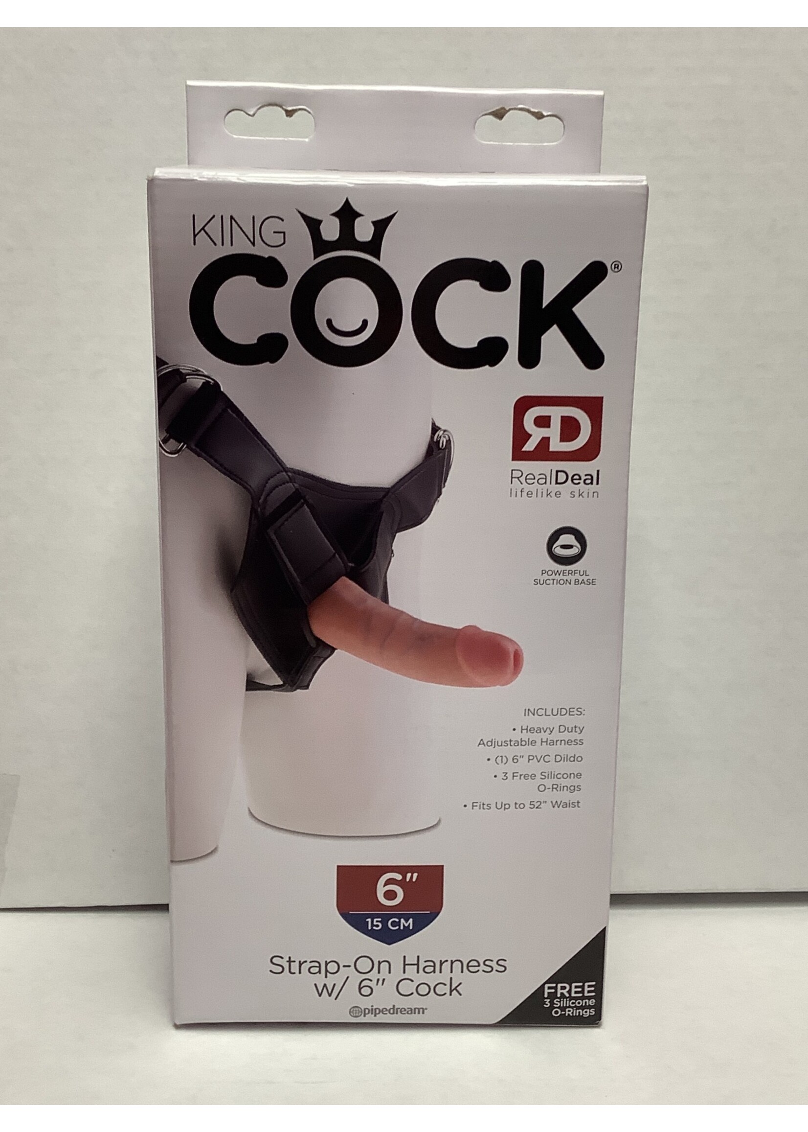 King Cock King Cock Strap On Harness w/6" Cock - Flesh