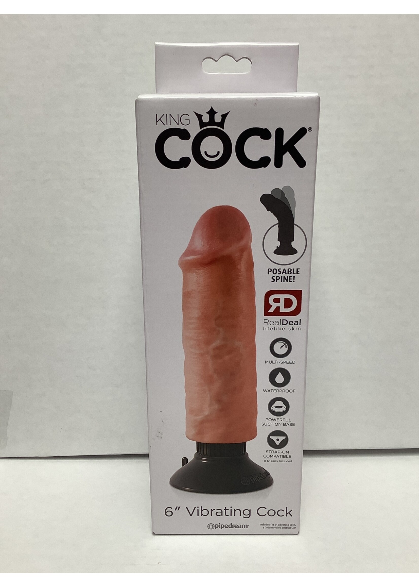 King Cock King Cock 6” Vibrating Cock