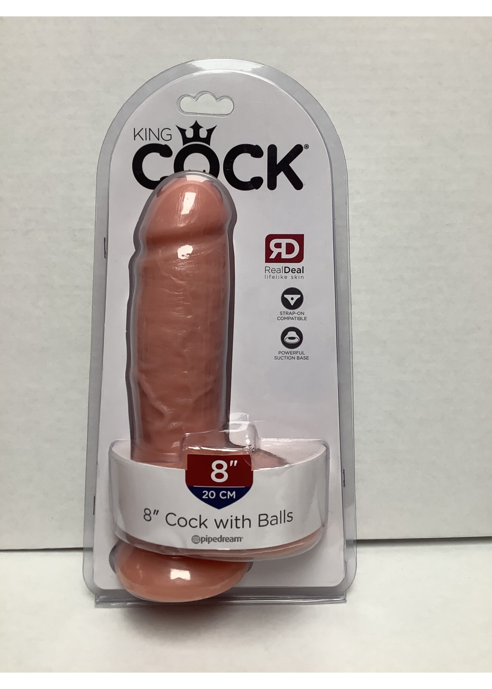 Pipedream King Cock 8-Inch Cock With Balls - Flesh