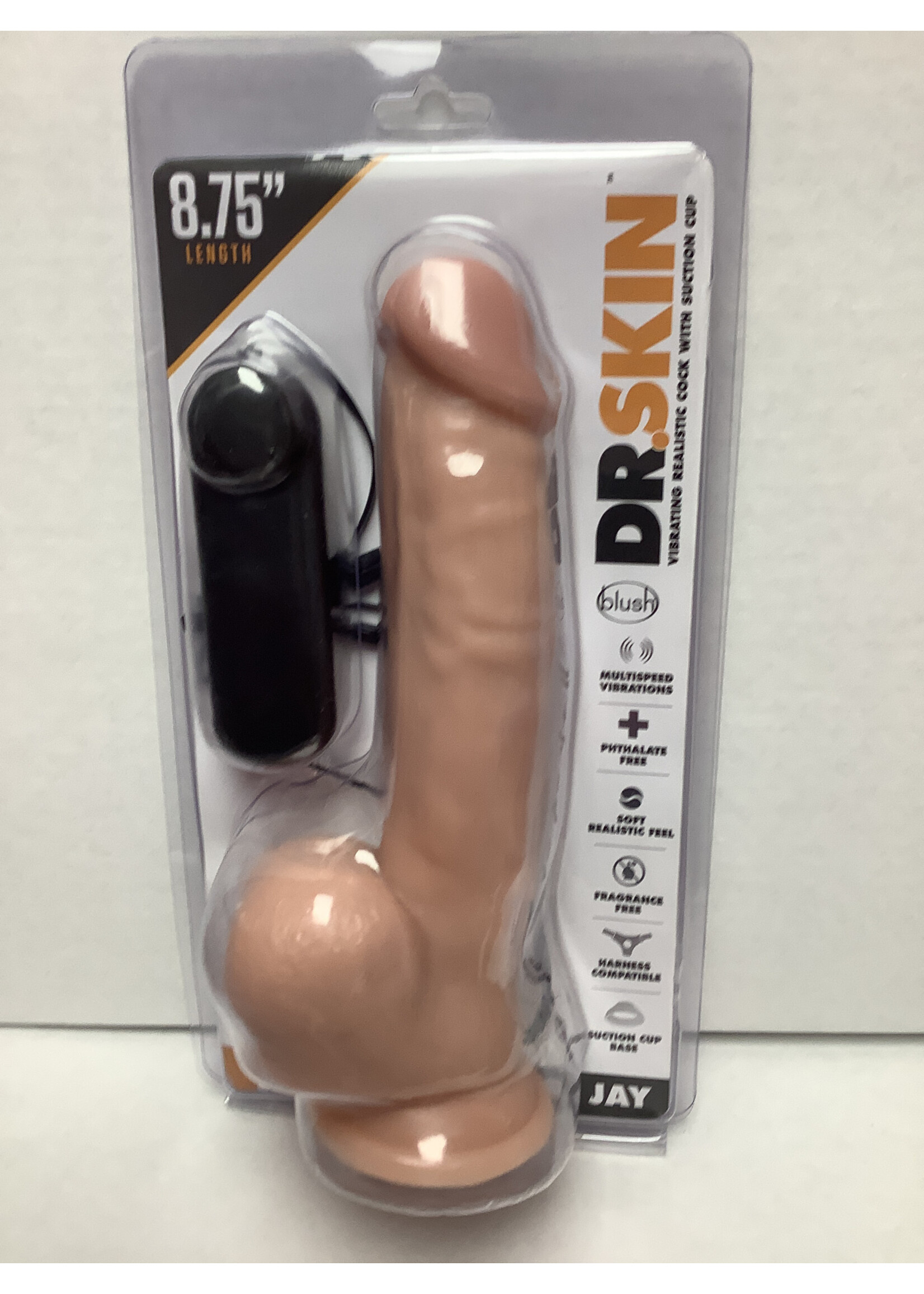 Dr. Skin Blush Dr. Skin Dr. Jay 8.75" Cock w/Suction Cup - Vanilla