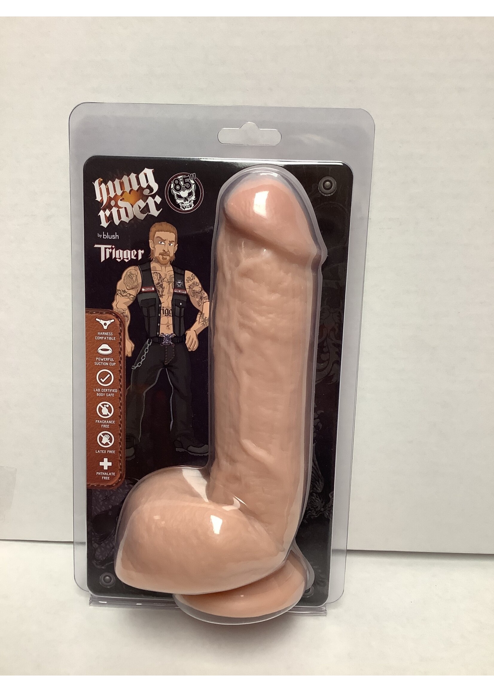 Hung Rider Blush Hung Rider Trigger 7" Dildo w/Suction Cup - Flesh