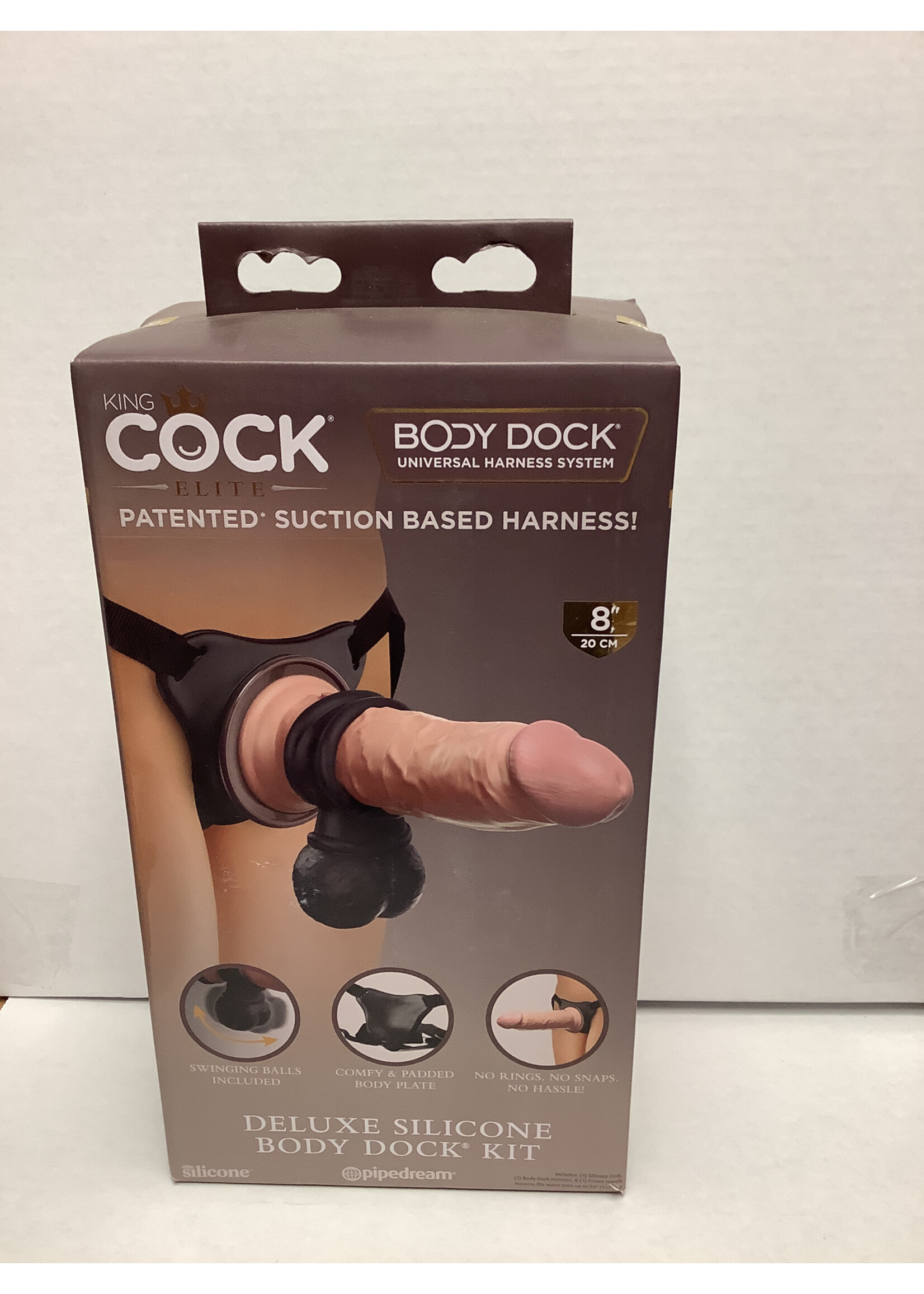 King Cock Elite King Cock Elite Deluxe Silicone Body Dock Kit
