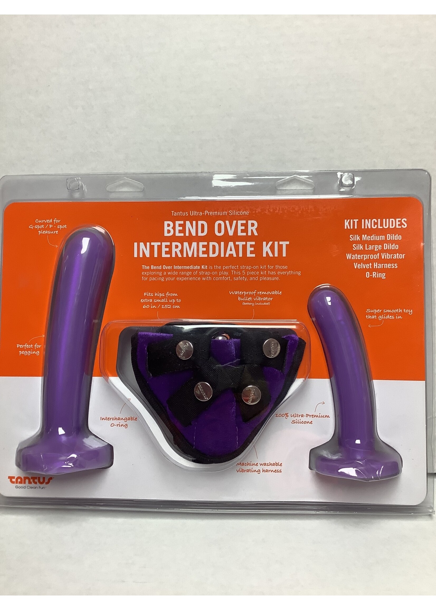 Tantus Tantus Bend Over Intermediate PPA w/Harness - Purple