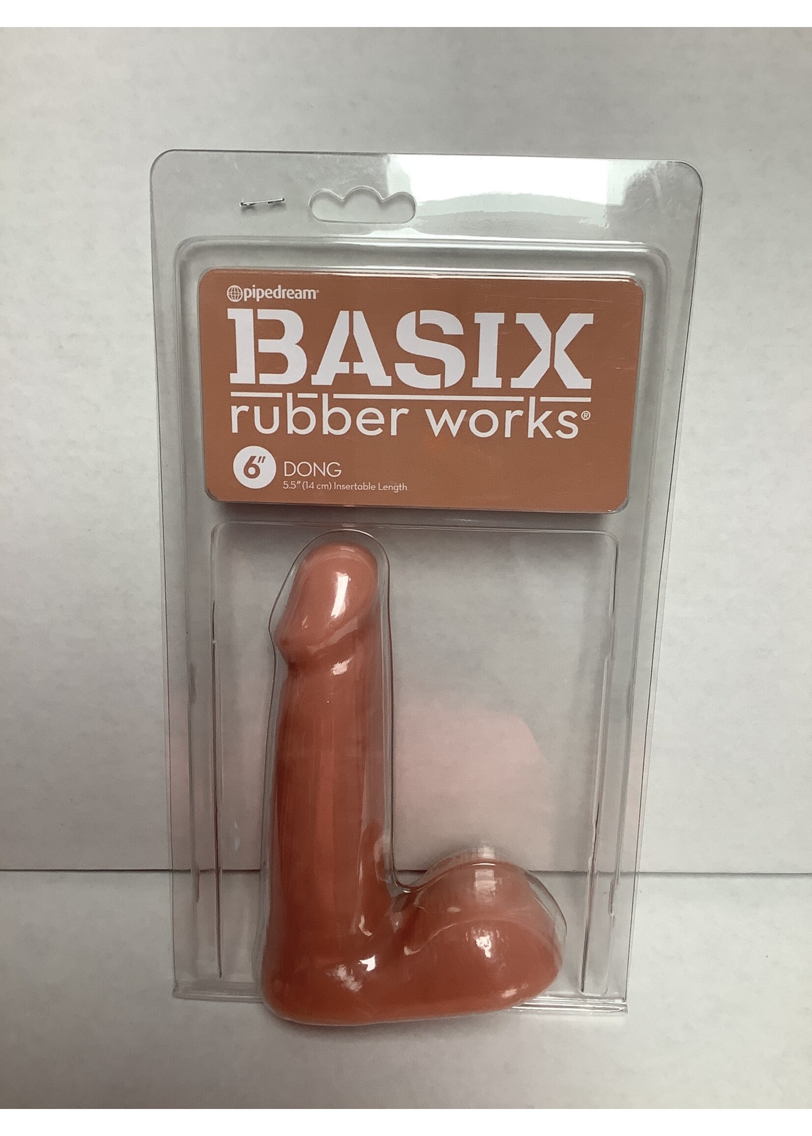 Basix Rubber Works Basix Rubber Works 6" Dong - Flesh