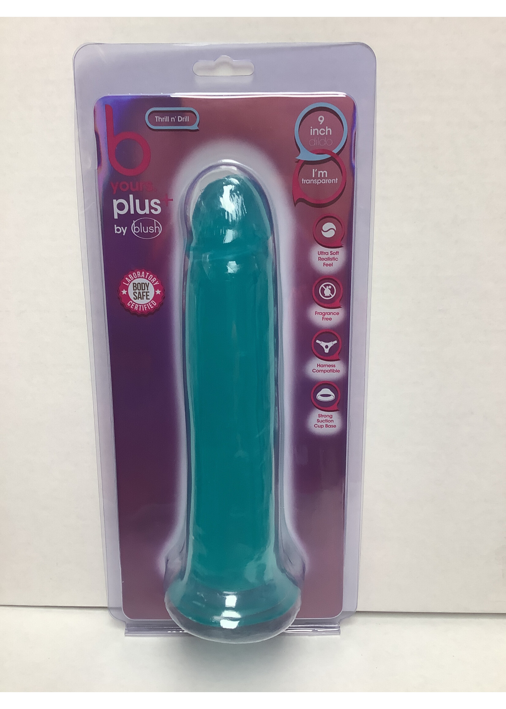 B Yours Plus Blush B Yours Plus 9" Thrill n Drill - Teal