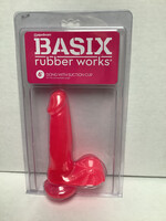 Basix Rubber Works Basix Rubber Works 6" Dong w/Suction Cup - Pink