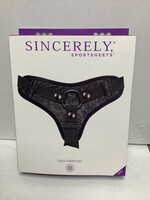 Sincerely Sincerely Lace Strap-On - Black