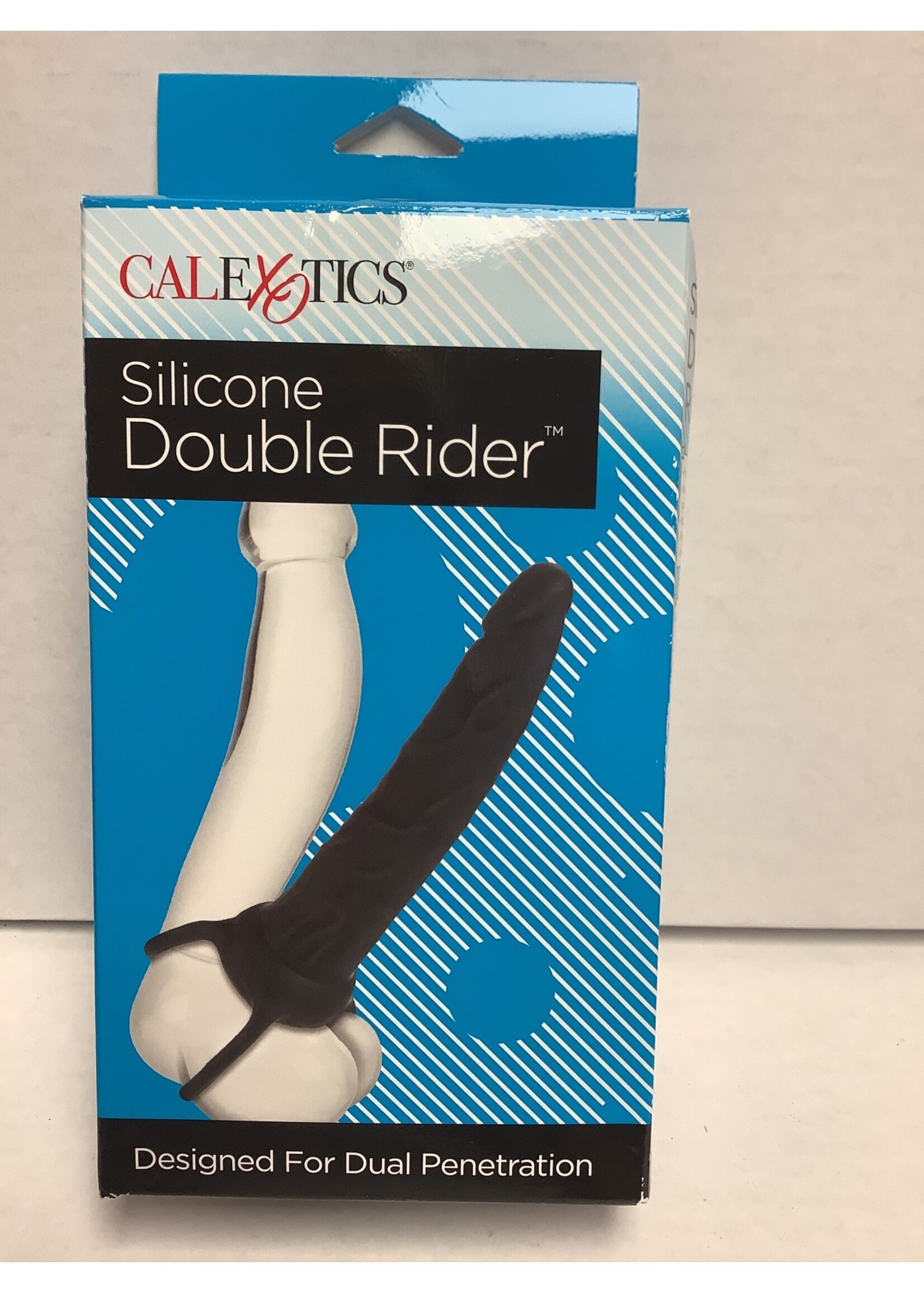 CalExotics Anal Toys Double Rider Silicone 6.5" - Black