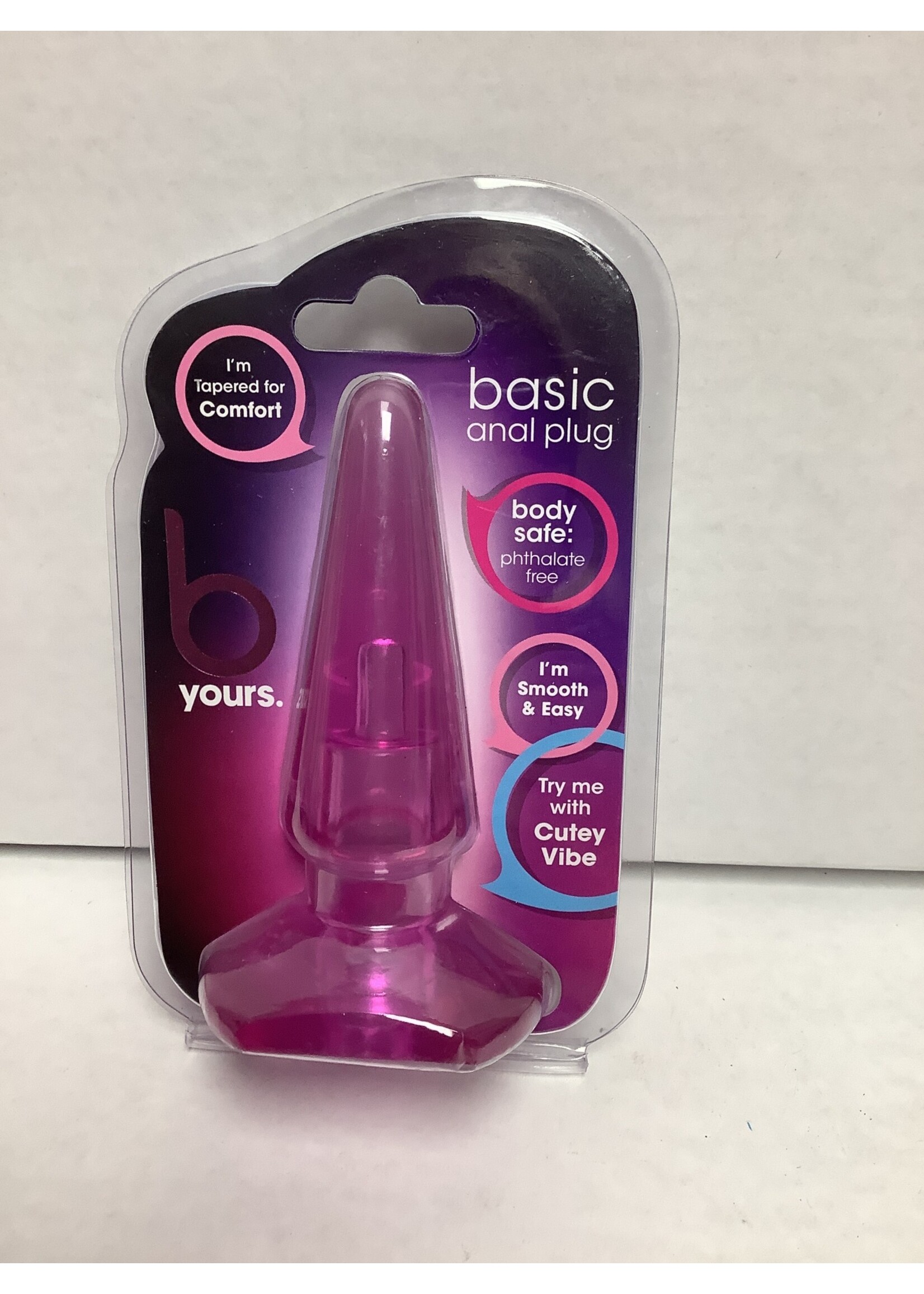 B Yours Blush B Yours Basic Anal Plug - Pink