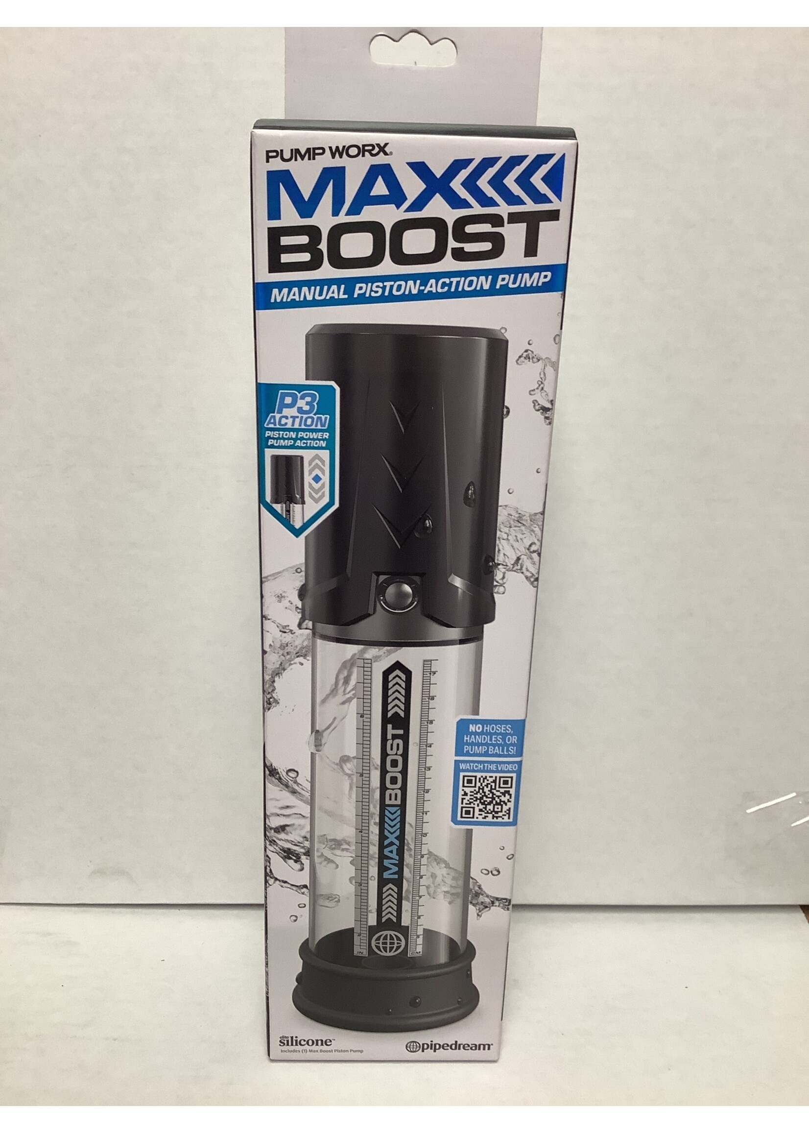 Pump Worx Max boost manual piston action pump