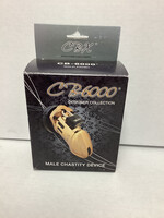 CB-X CB-6000 3.25" Cock Cage and Lock Set - Gold