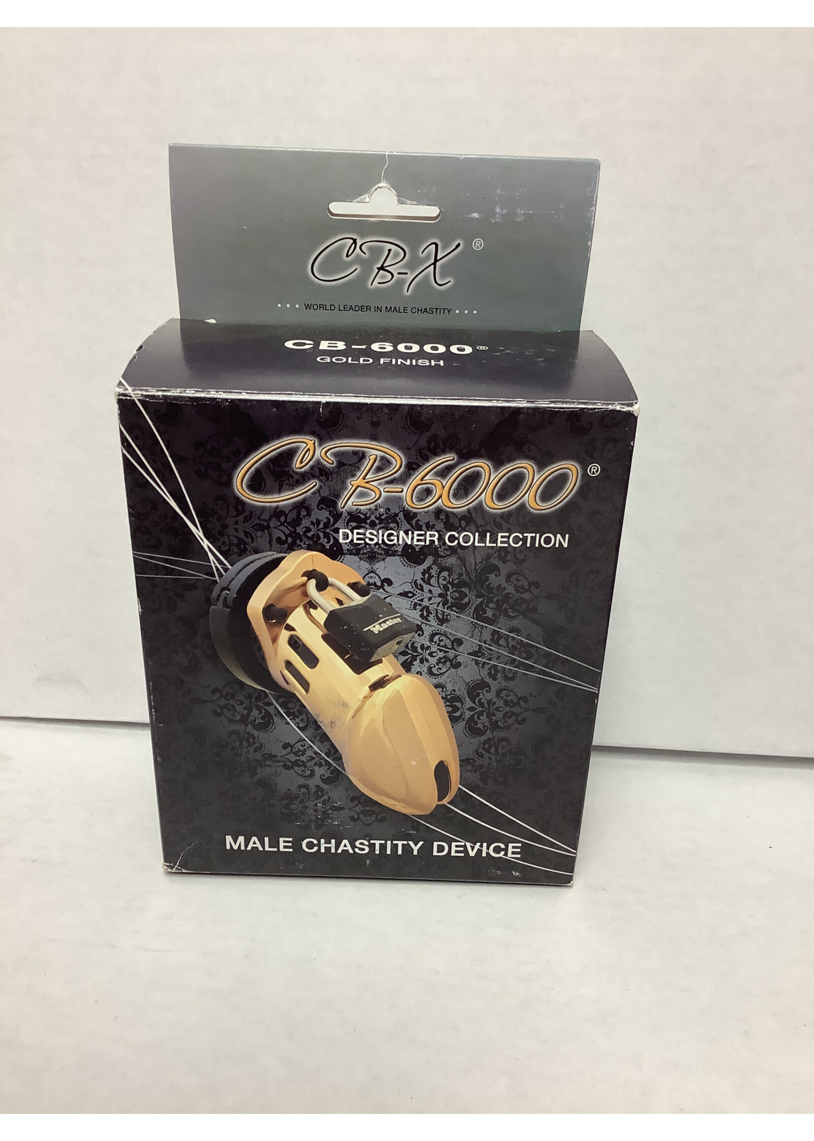 CB-X CB-6000 3.25" Cock Cage and Lock Set - Gold