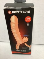 Pretty Love Pretty Love Connor 6.7" Vibrating Penis Sleeve - Ivory