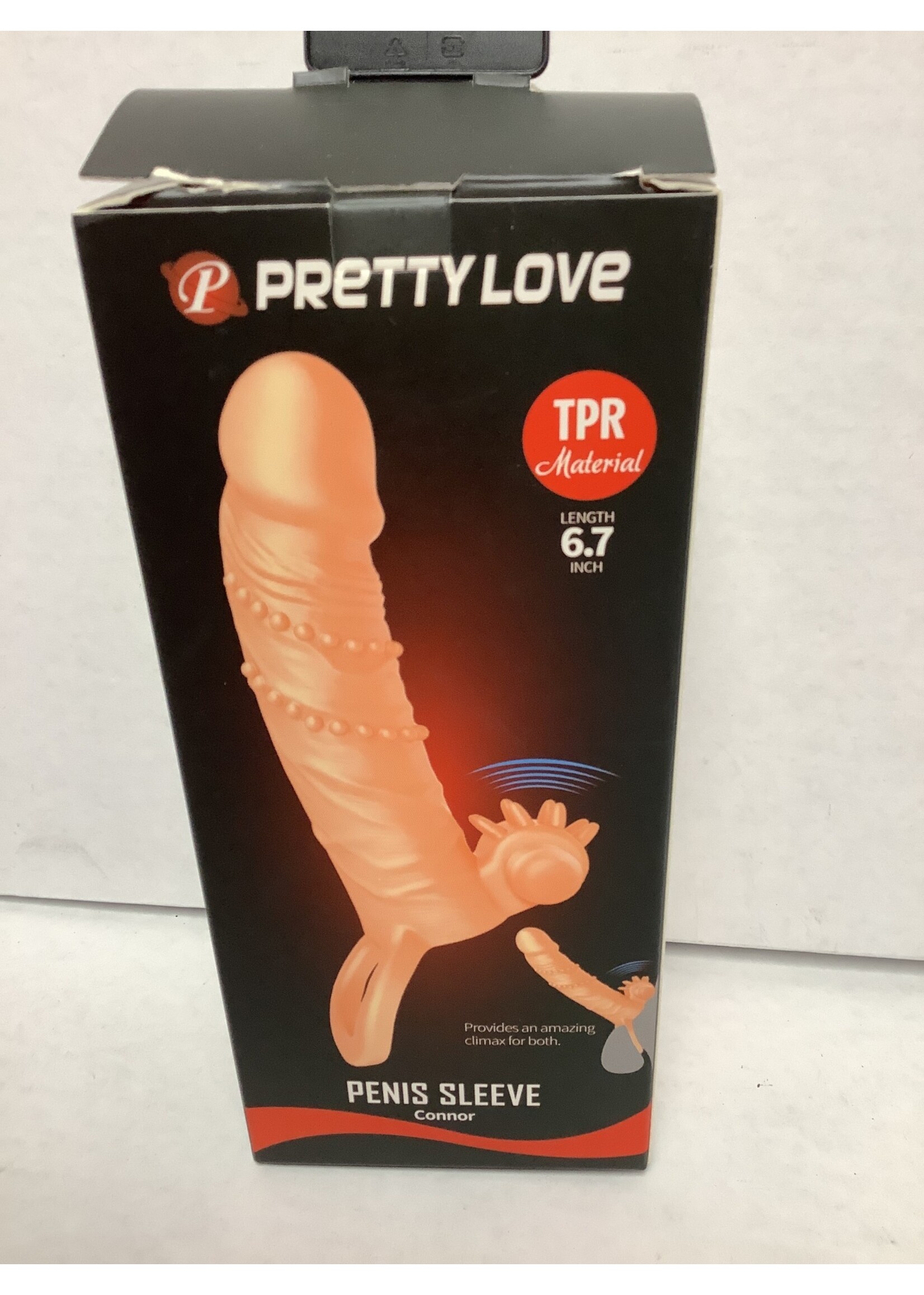Pretty Love Pretty Love Connor 6.7" Vibrating Penis Sleeve - Ivory