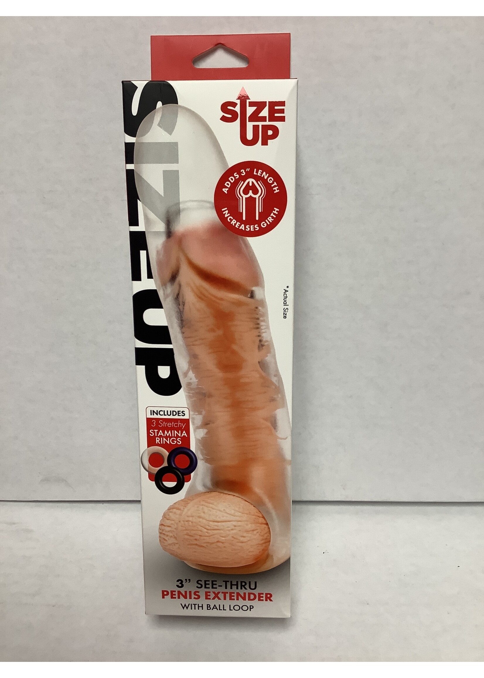 Size up 3” see thru extender