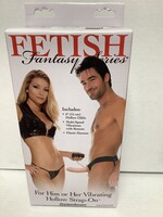 Fetish Fantasy Series Fetish Fantasy Series for Him or Her Vibrating Hollow Strap-On - Flesh
