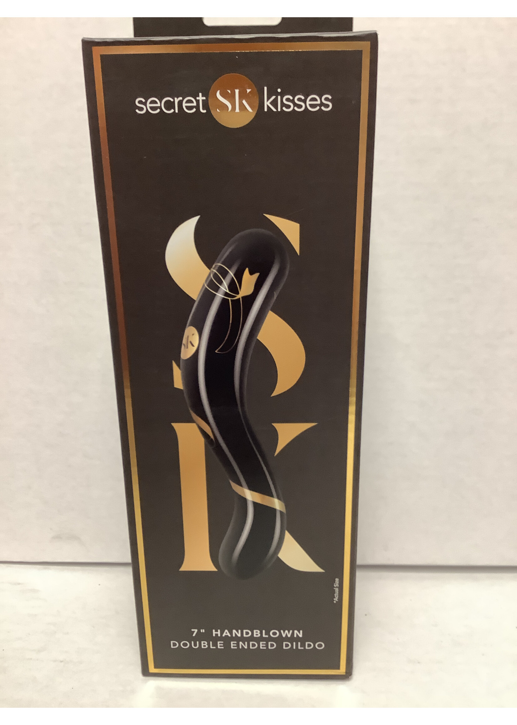 Secret Kisses 7” hand blown double ended dildo