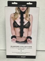 Whip Smart 3 Piece Adjustable Body Harness -blk