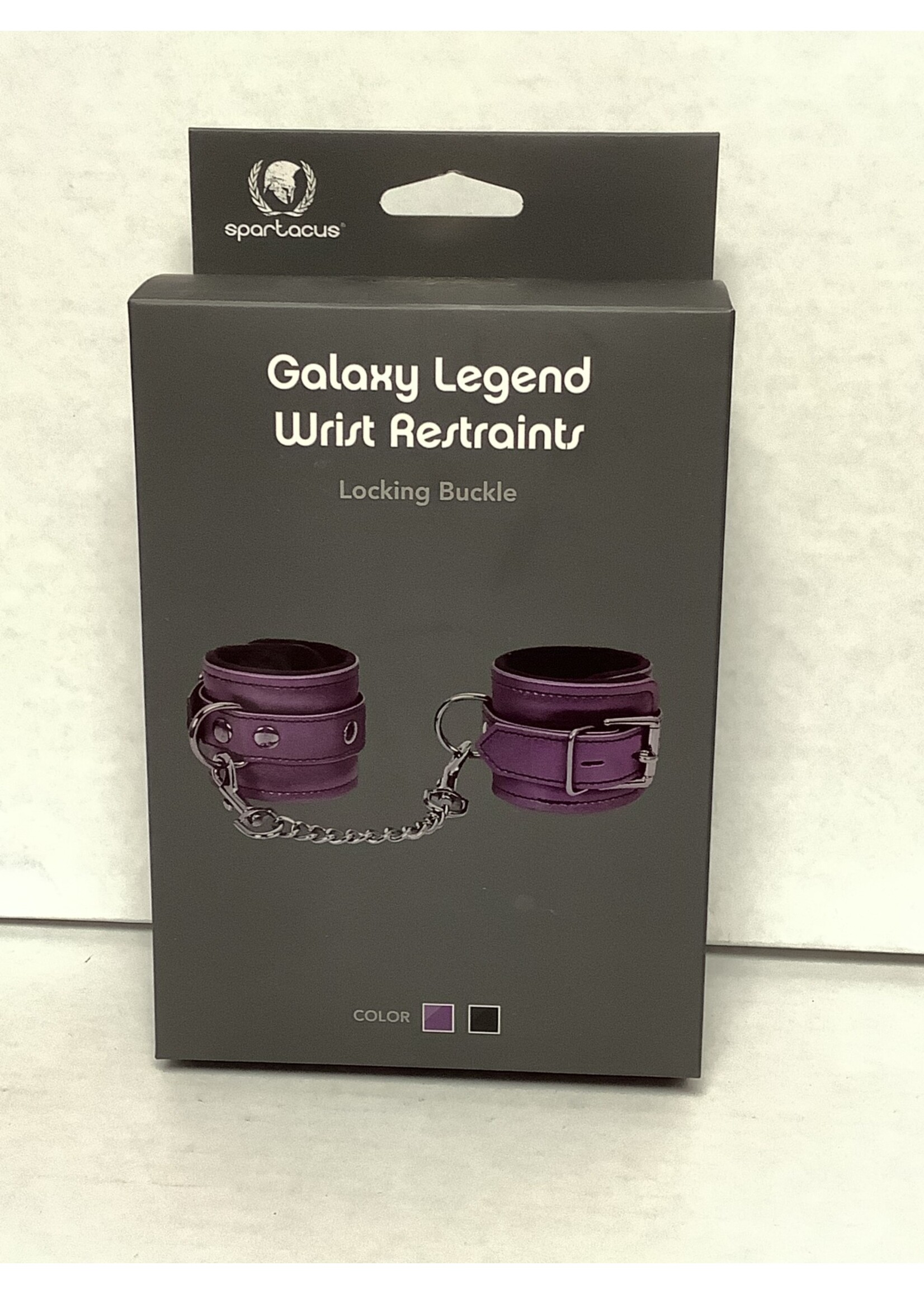 Spartacus Spartacus Galaxy Legend Faux Leather Wrist Restraints - Purple
