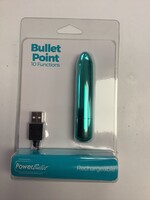 Power Bullet Bullet Point Rechargeable Bullet - 10 Functions Teal