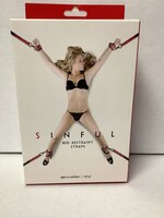 Sinful Sinful Bed Restraint Straps - Pink