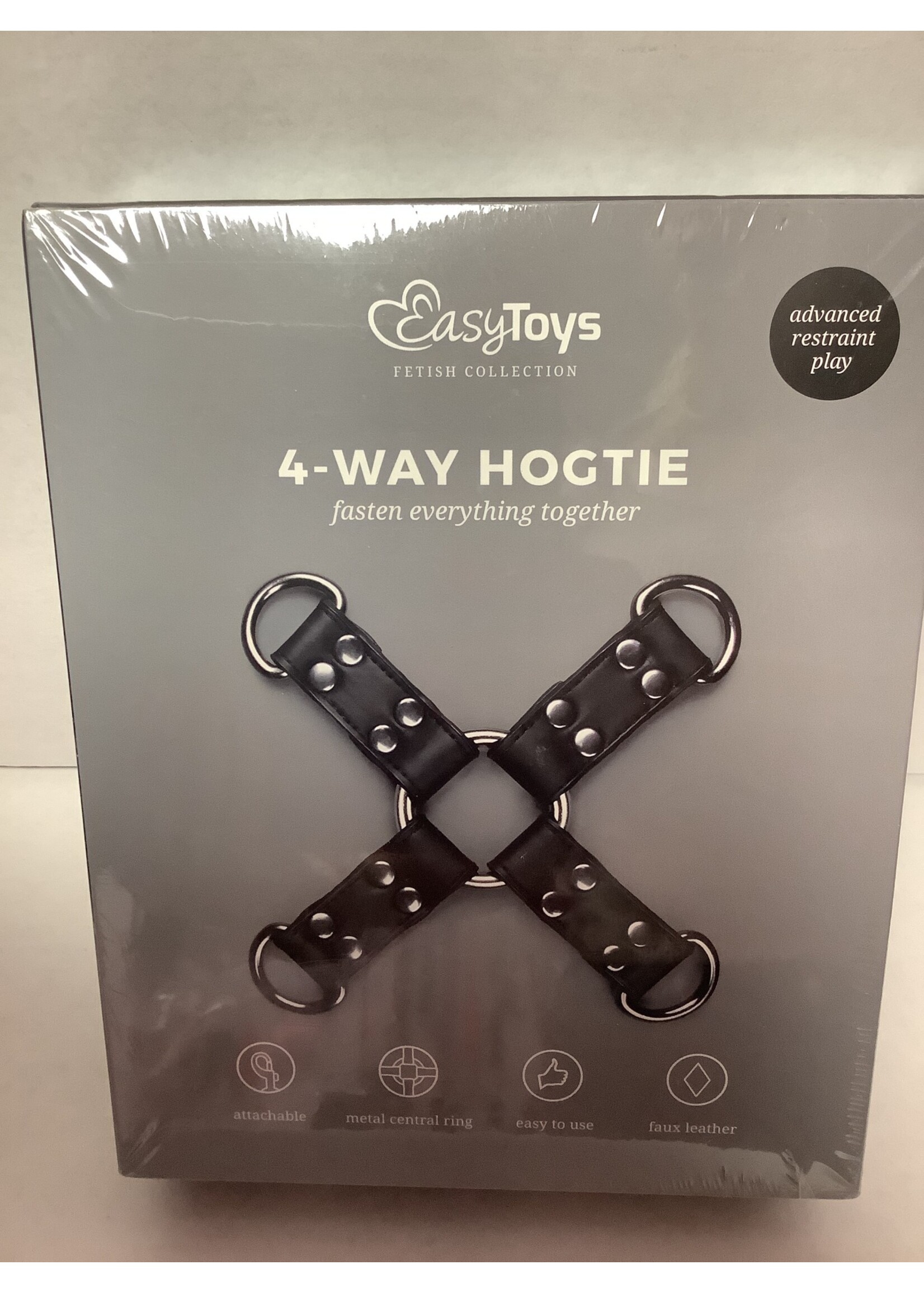 Easy Toys Easy Toys Faux Leather Hogtie - Black