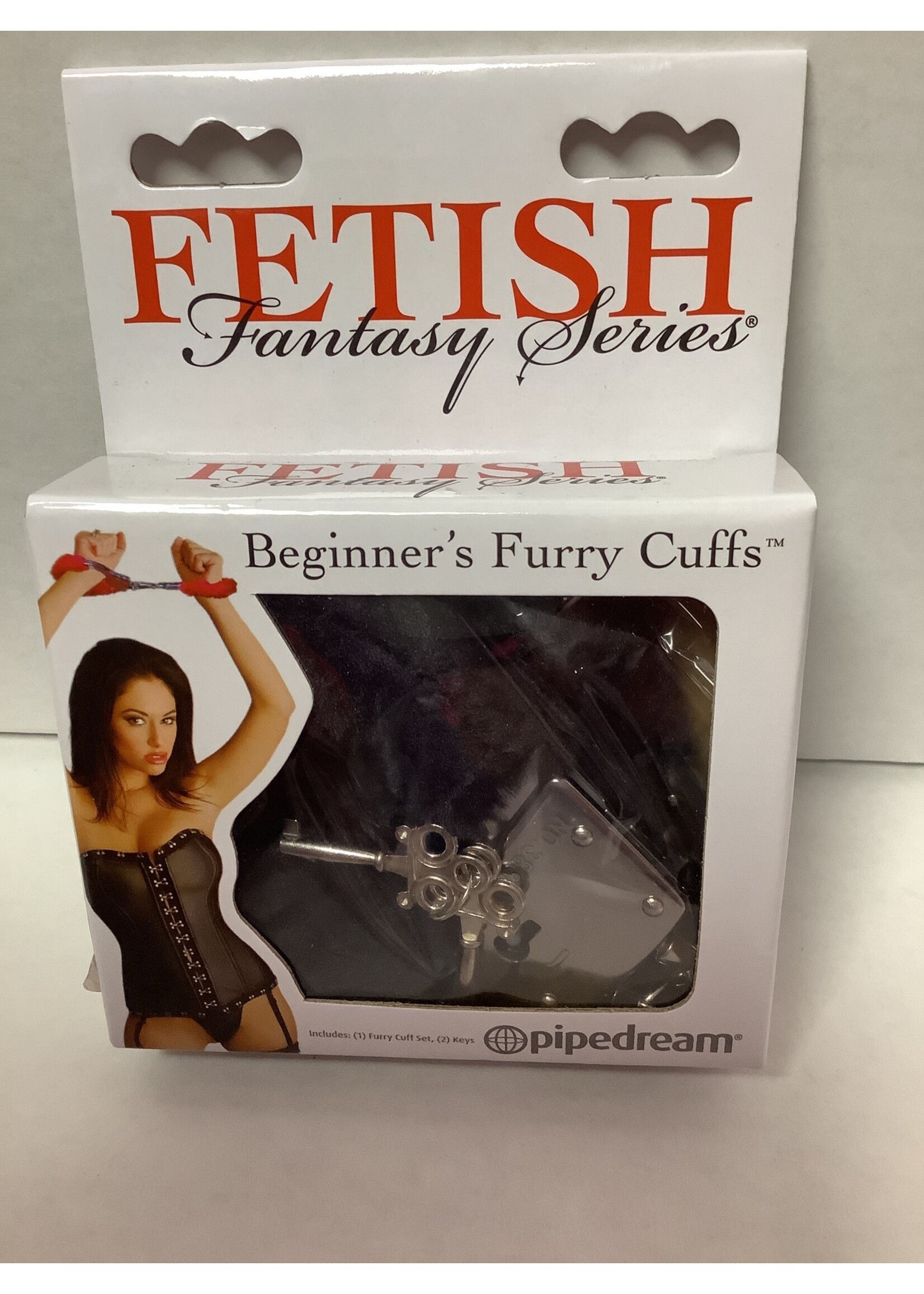 Fetish Fantasy Series Fetish Beginner's Furry Cuffs - Blk