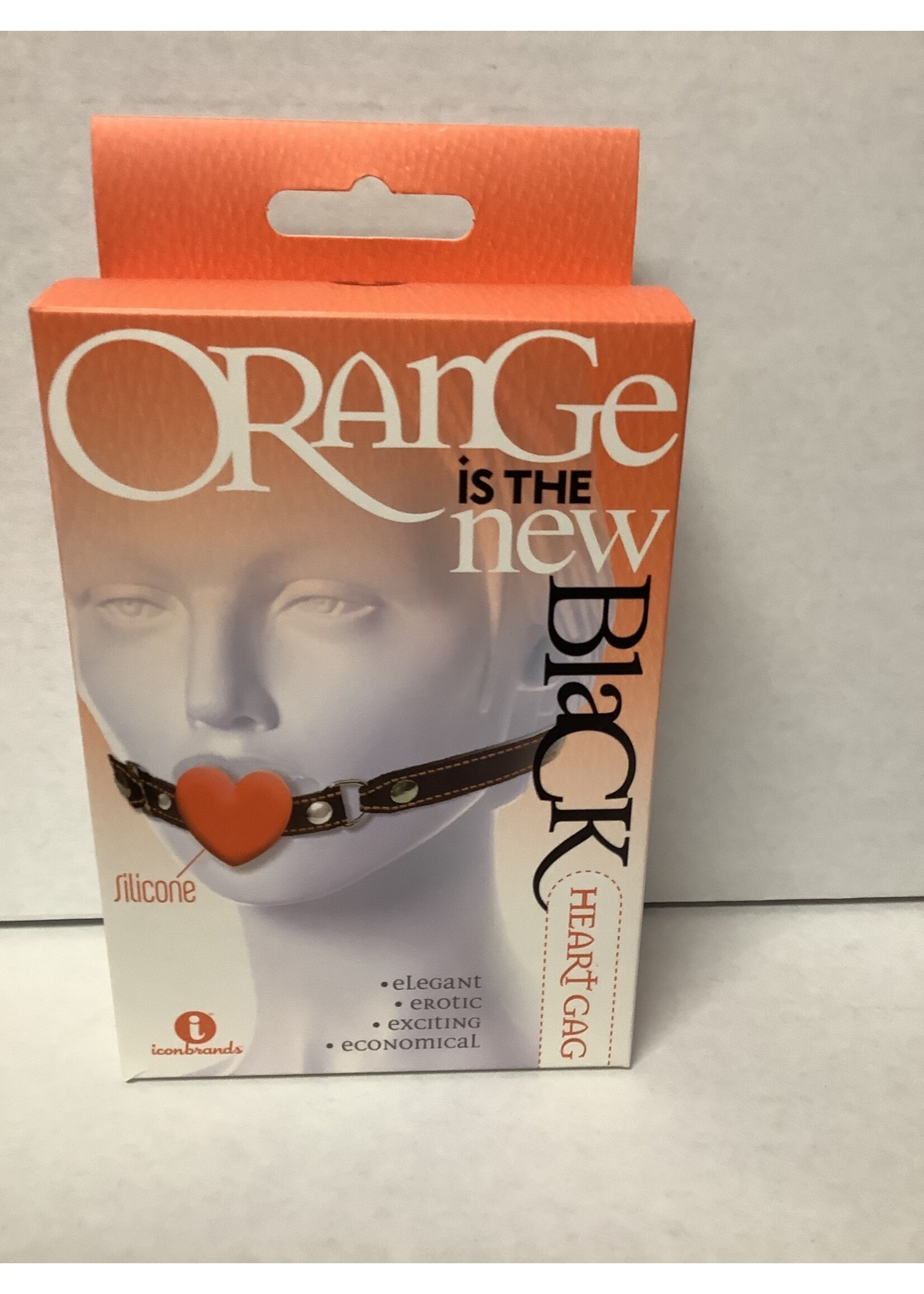 The 9s The 9's Orange is the New Black Silicone Heart Gag
