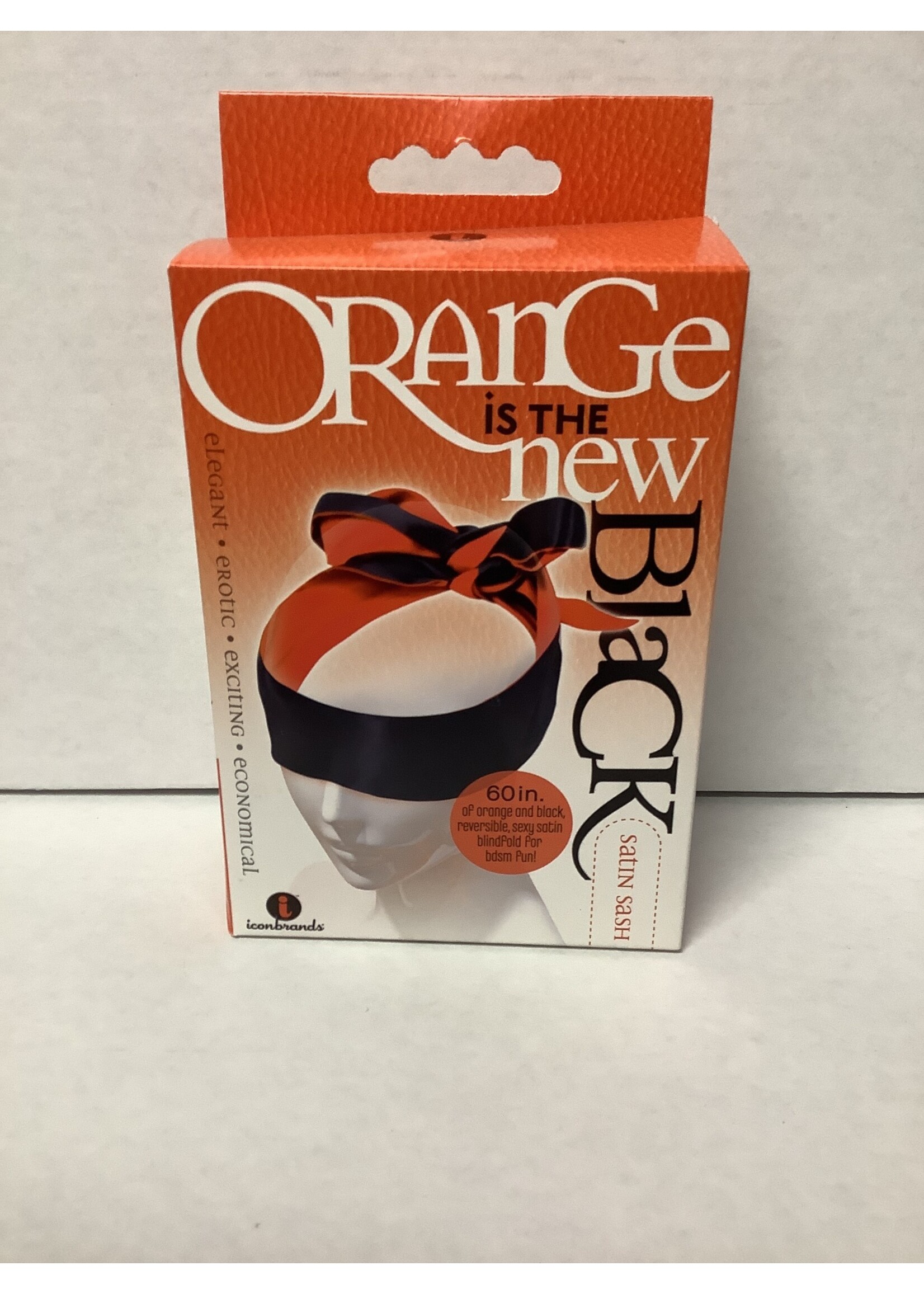 The 9s The 9's Orange is the New Black Satin Sash Reversible Blindfold