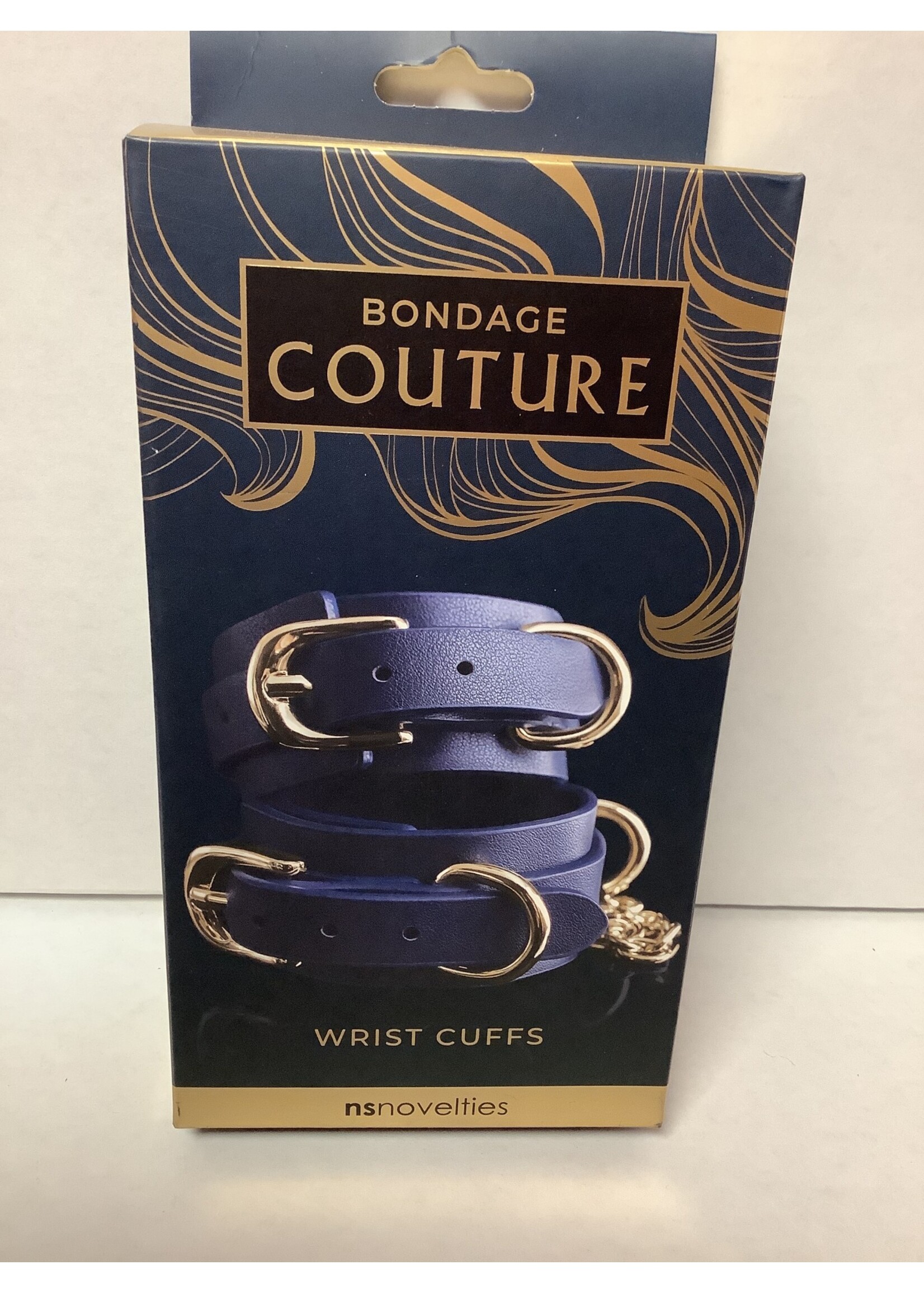 nsnovelties Bondage Couture Wrist Cuff - Blue