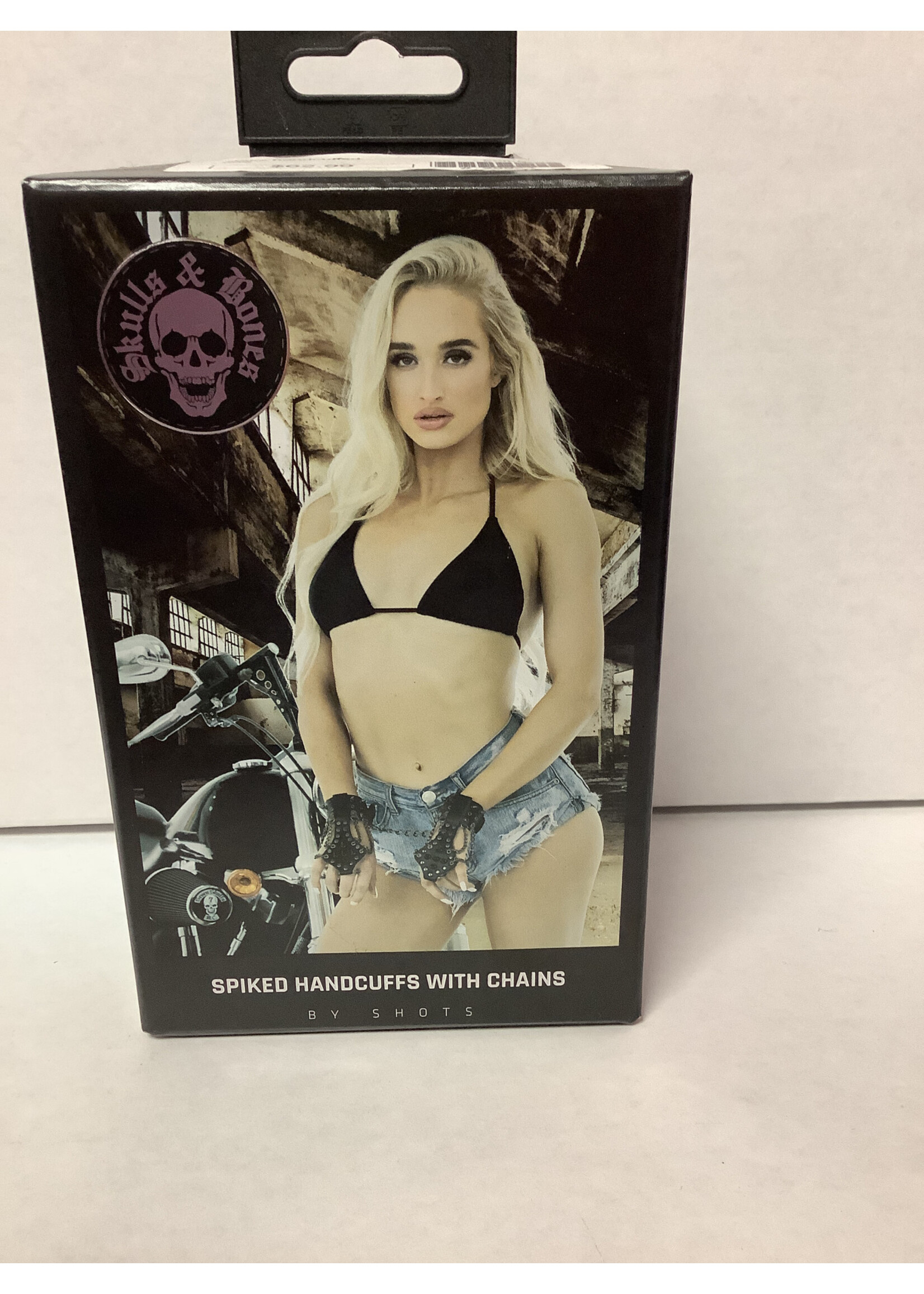 Ouch Spiked Handcuffs w/ Chains